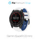 FixPremium - Two-tone Silicone Strap for Garmin (QuickFit 22mm), white