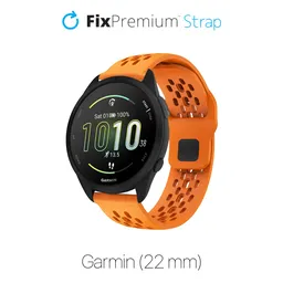FixPremium - Universal Silicone Strap for Garmin (22mm), orange