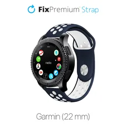 FixPremium - Silicone Sports Strap for Garmin (22mm), blue