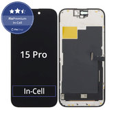 Display In-Cell FHD for iPhone 15 Pro, Touch Screen with Frame, FixPremium