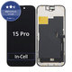 Display In-Cell FHD for iPhone 15 Pro, Touch Screen with Frame, FixPremium