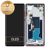 Motorola Edge 50 Fusion - LCD Display + Touch Screen + Frame (Hot Pink) - 5D68C24345 Genuine Service Pack
