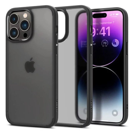 Spigen - Case Ultra Hybrid for iPhone 14 Pro Max, Frost Black