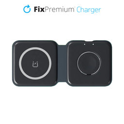 FixPremium - MagSafe Duo for iPhone & Apple Watch, black