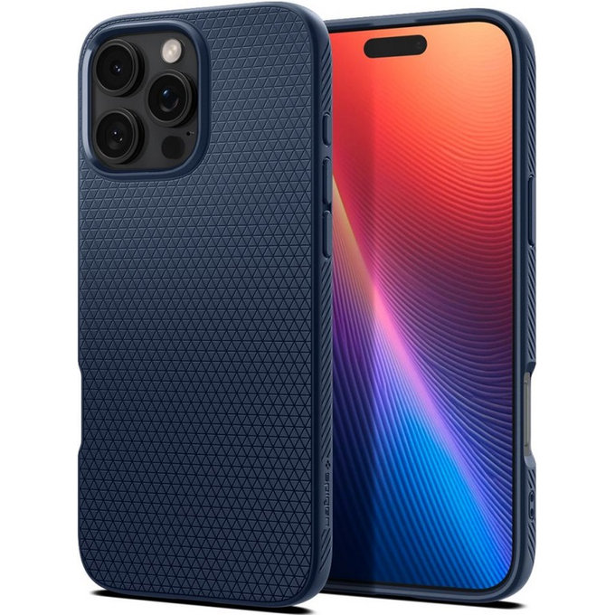 Spigen - Case Liquid Air for iPhone 16 Pro Max, navy blue