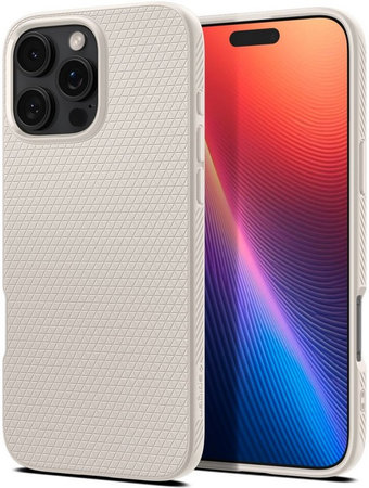 Spigen - Case Liquid Air for iPhone 16 Pro Max, natural titanium