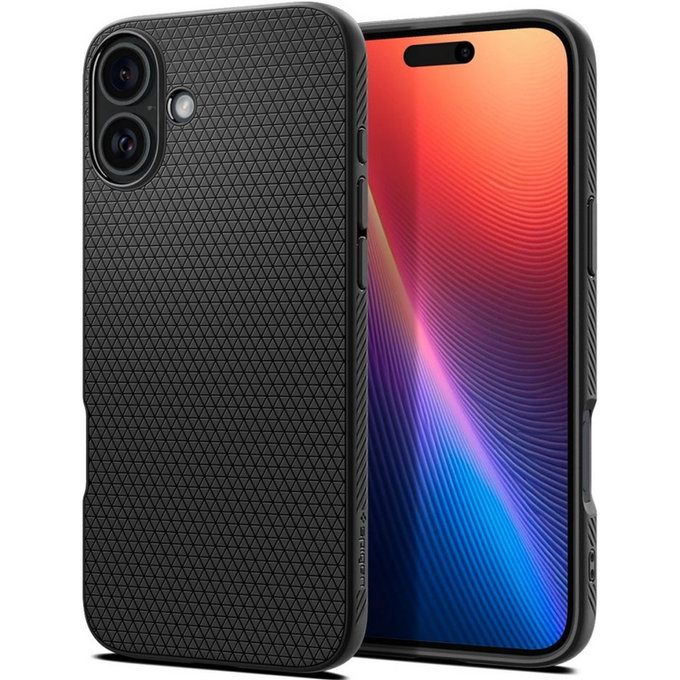 Spigen - Case Liquid Air for iPhone 16 Plus, matte black