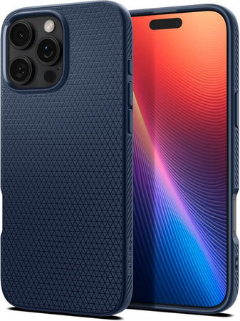 Spigen - Case Liquid Air for iPhone 16 Pro, navy blue