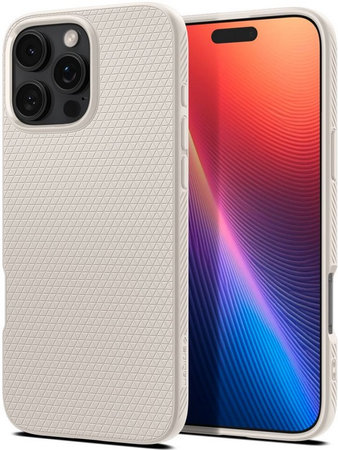 Spigen - Case Liquid Air for iPhone 16 Pro, natural titanium