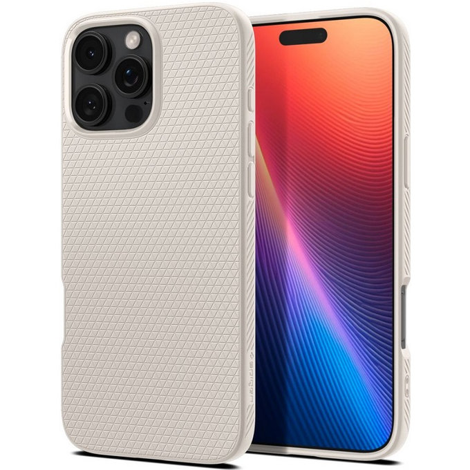 Spigen - Case Liquid Air for iPhone 16 Pro, natural titanium