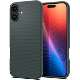 Spigen - Case Liquid Air for iPhone 16, abyss green