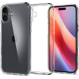 Spigen - Case Ultra Hybrid for iPhone 16, crystal clear