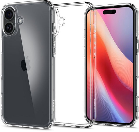 Spigen - Case Ultra Hybrid for iPhone 16, crystal clear