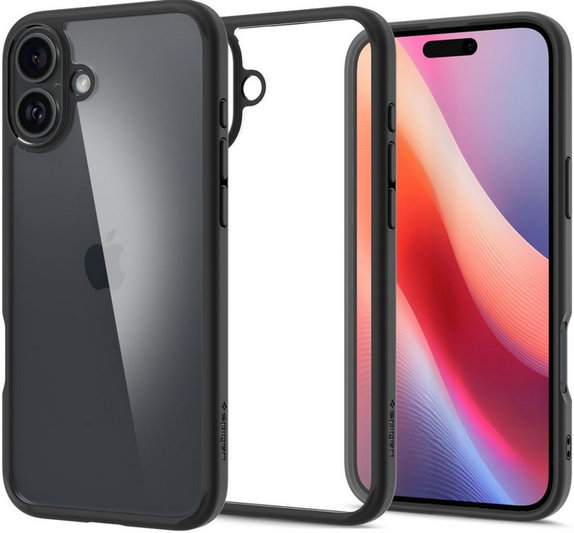 Spigen - Case Ultra Hybrid for iPhone 16, matte black