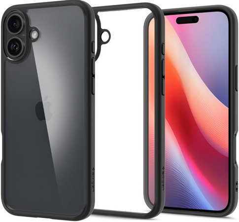 Spigen - Case Ultra Hybrid for iPhone 16, matte black