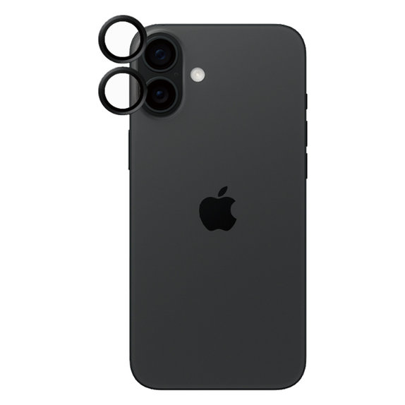 PanzerGlass - Camera Lens Protector Hoops for iPhone 16 and 16 Plus, black