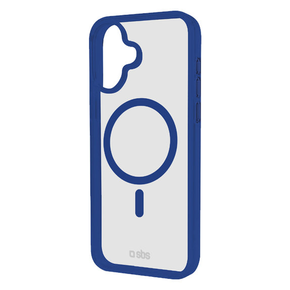 SBS - Case Mag Frame with MagSafe for iPhone 16 Plus, blue