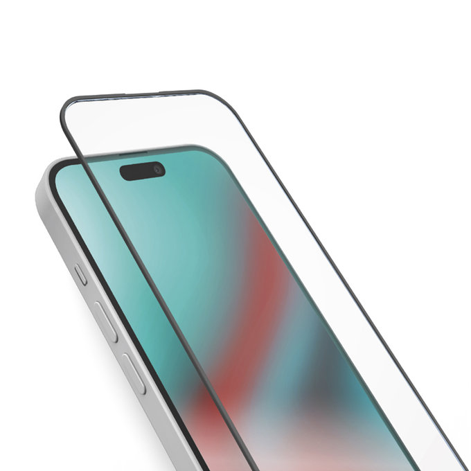 SBS - Tempered Glass Full Cover for iPhone 16, black