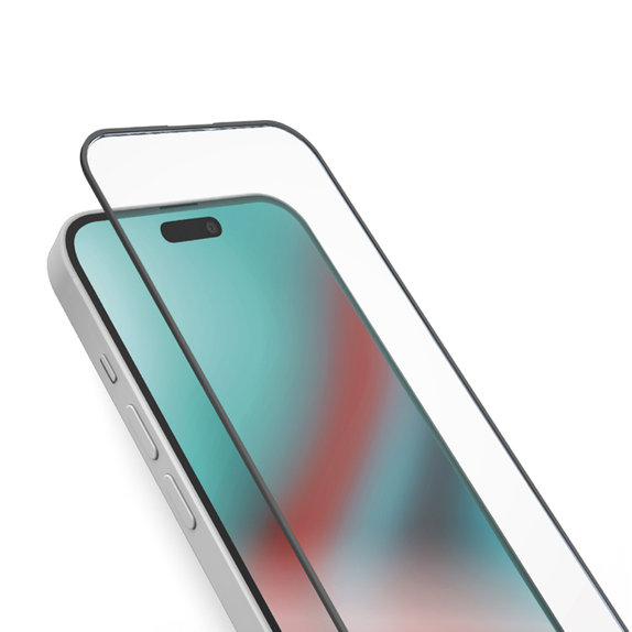 SBS - Tempered Glass Full Cover for iPhone 16 Plus, black