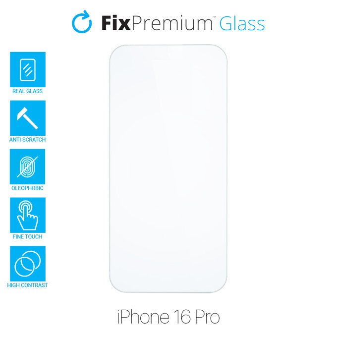 FixPremium Glass - Tempered Glass for iPhone 16 Pro