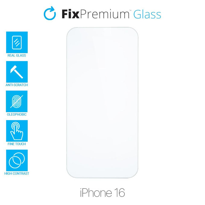 FixPremium Glass - Tempered Glass for iPhone 16