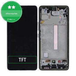 Samsung Galaxy A73 A736 - LCD Display + Touch Screen + Frame (Black) TFT