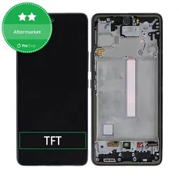 Samsung Galaxy A73 A736 - LCD Display + Touch Screen + Frame (Black) TFT