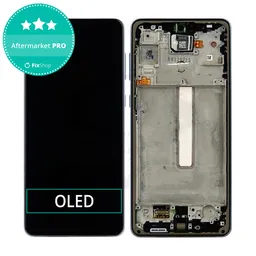 Samsung Galaxy A73 A736 - LCD Display + Touch Screen + Frame (Black) OLED