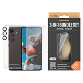 Bundle Hoops + Tempered Glass UWF + Hard Case D3O for Samsung Galaxy S24, PanzerGlass