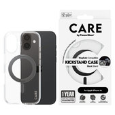 Kickstand Case with MagSafe for iPhone 16, Black, CARE