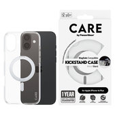 Kickstand Case with MagSafe for iPhone 16 Plus, Silver, CARE