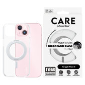 Case Kickstand with MagSAFE by PanzerGlass for iPhone 15, Silver, PanzerGlass