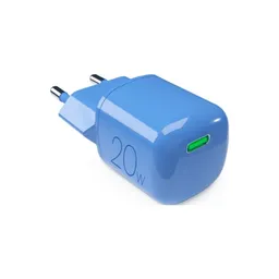 PURO - Charging Adapter MiniPro USB-C, GaN, 20W, blue lagon