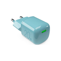 PURO - Charging Adapter MiniPro USB-C, GaN, 20W, island mist