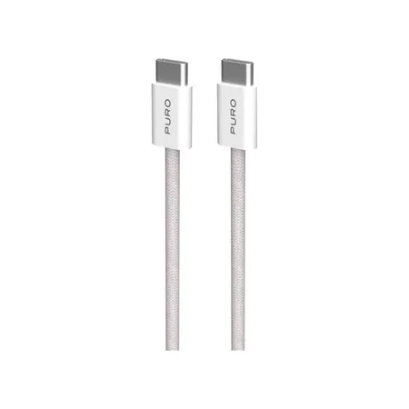 PURO - USB-C Cable / USB-C, 60W, Fabrik FABK4, 1,5 m, sandshell