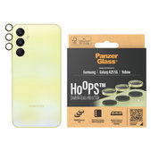 Camera Lens Protector Hoops for Samsung A25 5G, Yellow, PanzerGlass