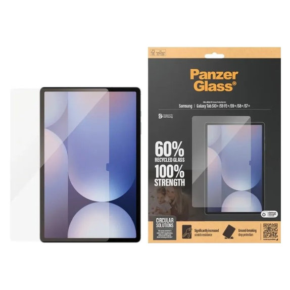 Tempered Glass UWF for Samsung Galaxy Tab S8/S9 Plus, Clear, PanzerGlass