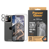 Bundle PicturePerfect + Tempered Glass UWF + Hard Case D3O for iPhone 15 Pro Max, PanzerGlass