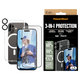Bundle 3-in-1 Hoops + UWF Tempered Glass + Hard Case for iPhone 16, PanzerGlass
