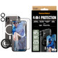 Bundle Hoops + UWF Tempered Glass + Hard Case + Magnetic Ring Mount for iPhone 16 Plus, PanzerGlass