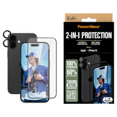 Bundle Hoops + UWF Tempered Glass for iPhone 16, PanzerGlass