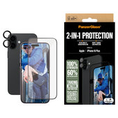 Bundle Hoops + UWF Tempered Glass for iPhone 16 Plus, PanzerGlass
