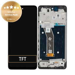 Motorola Moto G24, G24 Power - LCD Display + Touch Screen + Frame (Black) - 5D68C23810 Genuine Service Pack