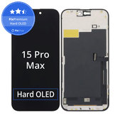 Display Hard OLED for iPhone 15 Pro Max, Touch Screen with Frame, FixPremium