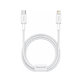 Baseus - Cable Lightning/USB-C, 1.5m, white