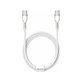 Baseus - Cable USB-C/USB-C, 1.5m, white