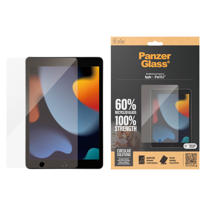 Tempered Glass UWF for iPad 10,2'' (2019-2021), Clear, PanzerGlass