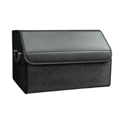 Large Capacity Leather Foldable Trunk Organizer for Car 50x31x31cm