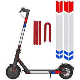 Xiaomi Mi Electric Scooter 1S, 2 M365, Essential, Pro, Pro 2 - Reflective Stickers (A)