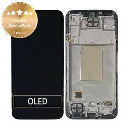 Samsung Galaxy M35 M356B - LCD Display + Touch Screen + Frame (Black) - GH82-35001A Genuine Service Pack